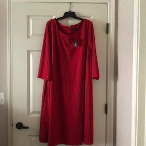 NWT red dress with pockets from Lane Bryant